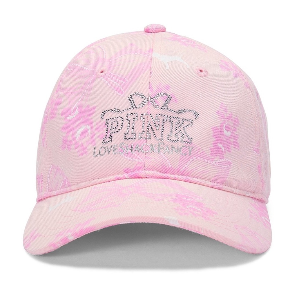VS PINK x LOVESHACKFANCY Bling Baseball Hat Adjustable (PRICE IS FIRM)